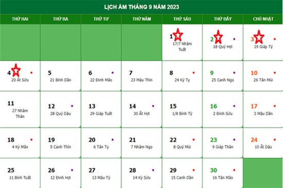 Lịch nghỉ lễ 2/9/2023 và những điều người lao động cần biết