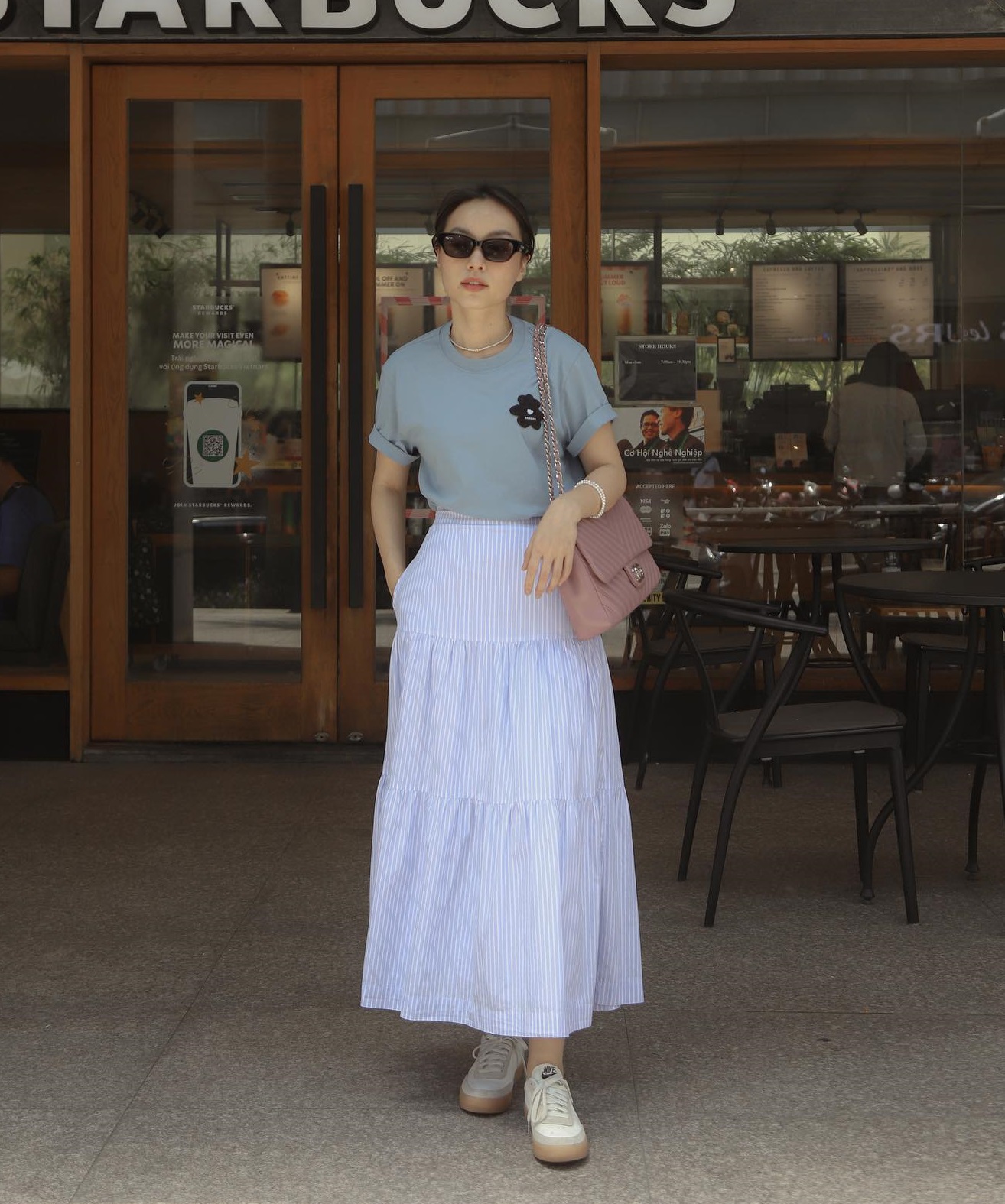 10 cách diện chân váy dài tôn dáng từ các mỹ nhân Việt có chiều cao khiêm tốn-6