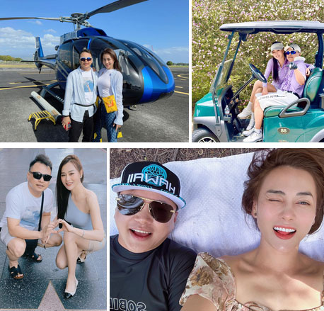 Cuộc sống của Phương Oanh sau 1 tháng cưới shark Bình: Sang Mỹ đánh golf, đi trực thăng, tậu nhà mới siêu sang-1