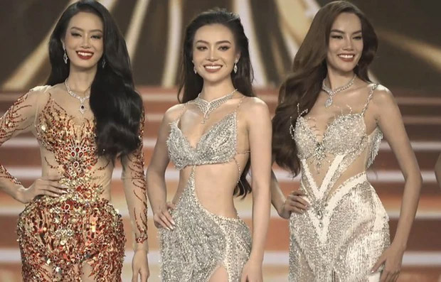 Hi hữu ở Miss Grand Vietnam 2023: Tấm Thuỳ Vi khóc vì bị loại sớm rồi vấp ngã khi có tên ở top 10-1
