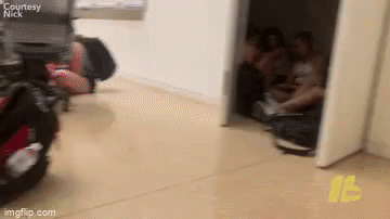 Khoảnh khắc các sinh viên sợ hãi nhảy khỏi cửa sổ trốn thoát kẻ tấn công trong vụ xả súng tại Mỹ-5