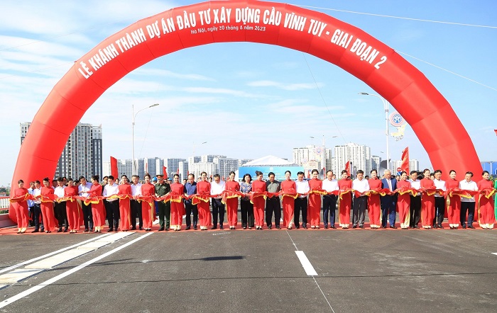 Khánh thành cầu Vĩnh Tuy - giai đoạn 2: Đồng bộ hạ tầng giao thông Thủ đô-1