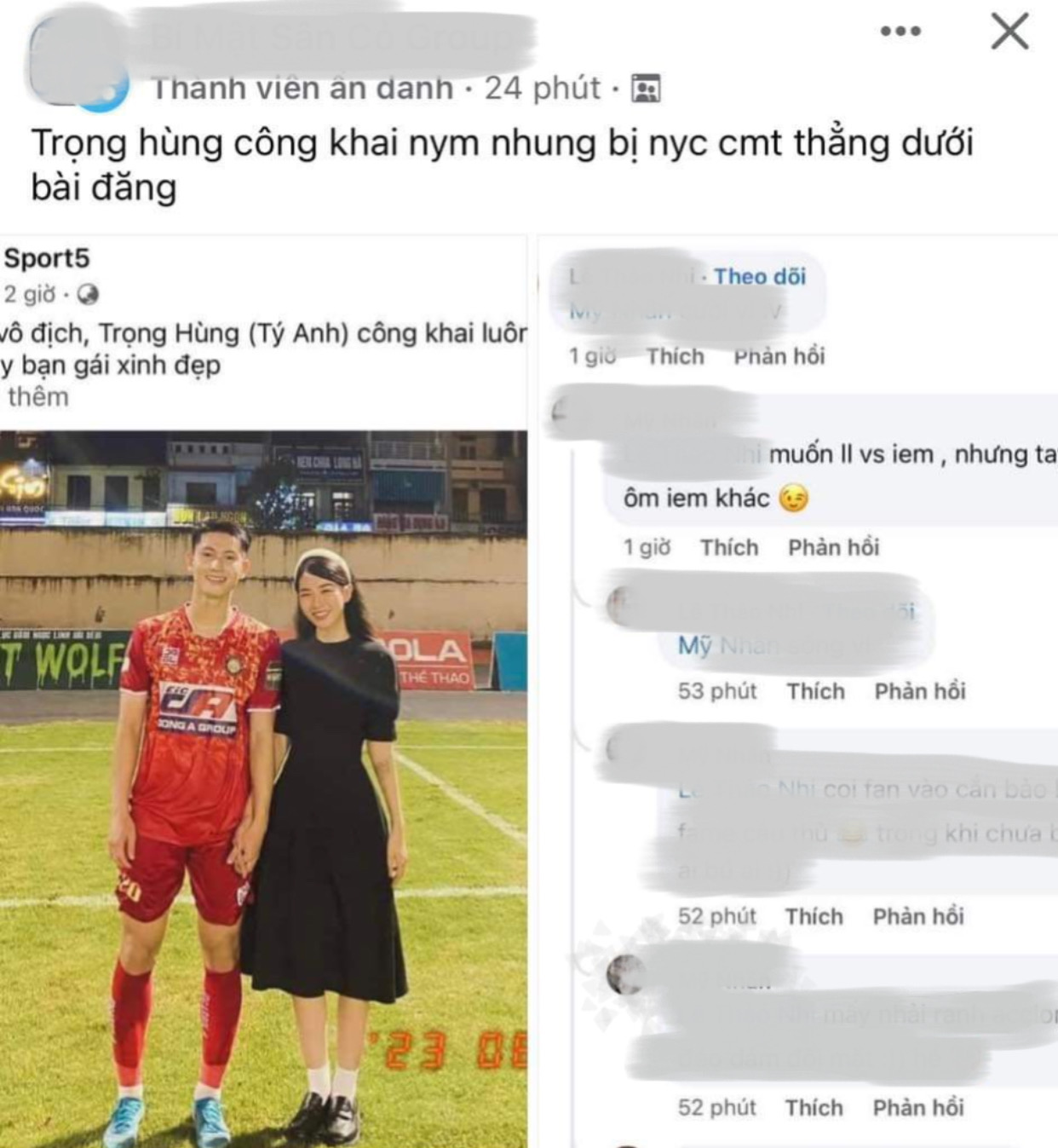 Cầu thủ đội tuyển Việt Nam bị bạn gái cũ bóc phốt khi công khai bạn gái mới-1