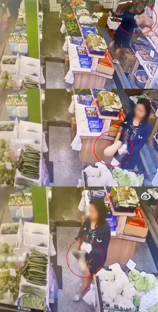 Siêu trộm làm nhân viên siêu thị sốc: Giấu quả bí trong váy vẫn đi lại nhẹ nhàng-1