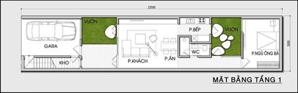Tư vấn thiết kế và bố trí nội thất cho nhà ống cực dài mà không bị bí và tối-1