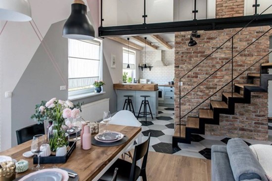 Căn hộ có gác lửng sẽ khiến bạn thích thú dù chỉ rộng 30m2