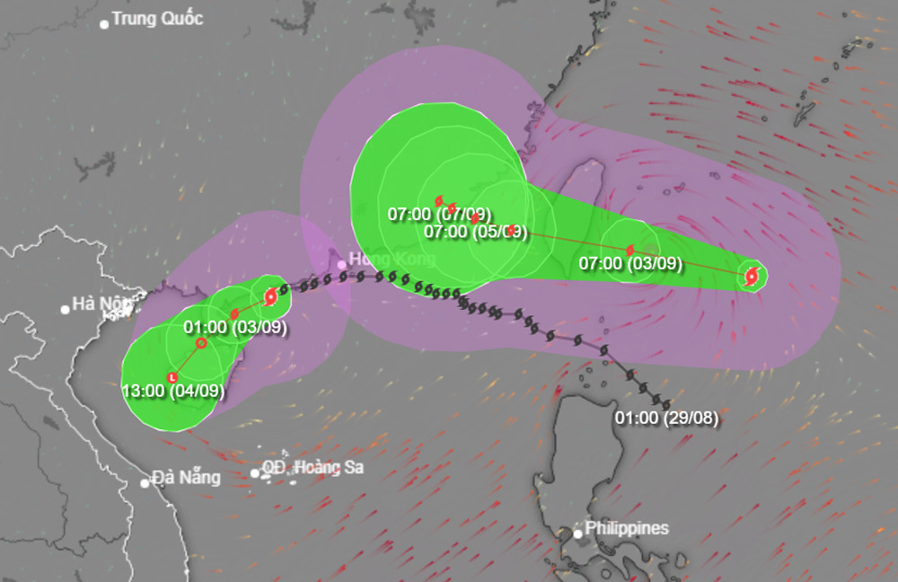 Bão Saola đi vào vùng biển Quảng Đông-Trung Quốc, diễn biến bão Haikui-2