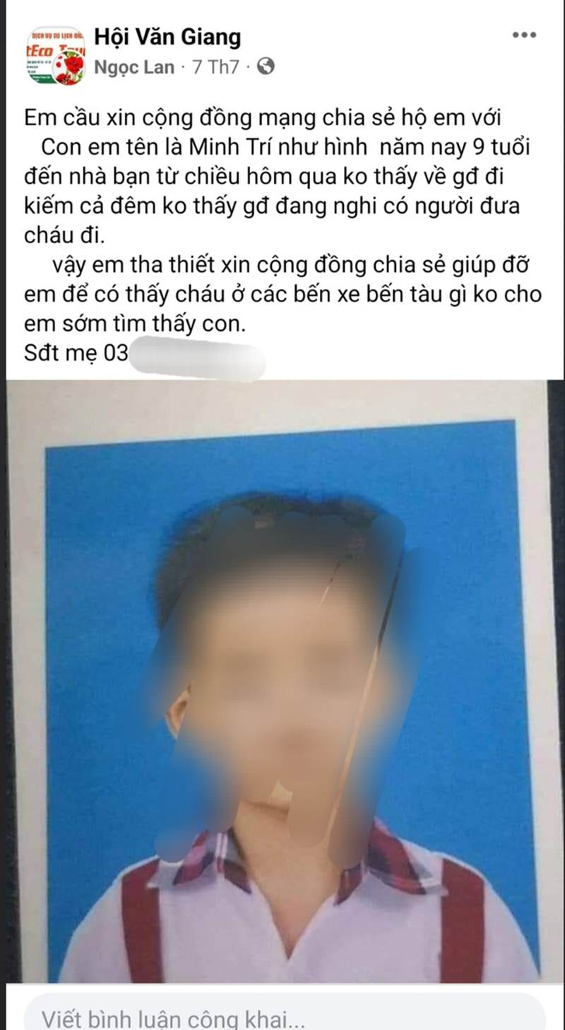 Đăng tin tìm trẻ lạc để quảng cáo Đông y - trò lừa táng tận lương tâm-3