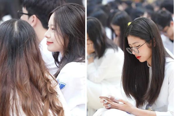 Nữ sinh diện áo dài được truy lùng nhiều nhất ngày khai giảng: Học trường top đầu miền Trung, profile gây bất ngờ-7