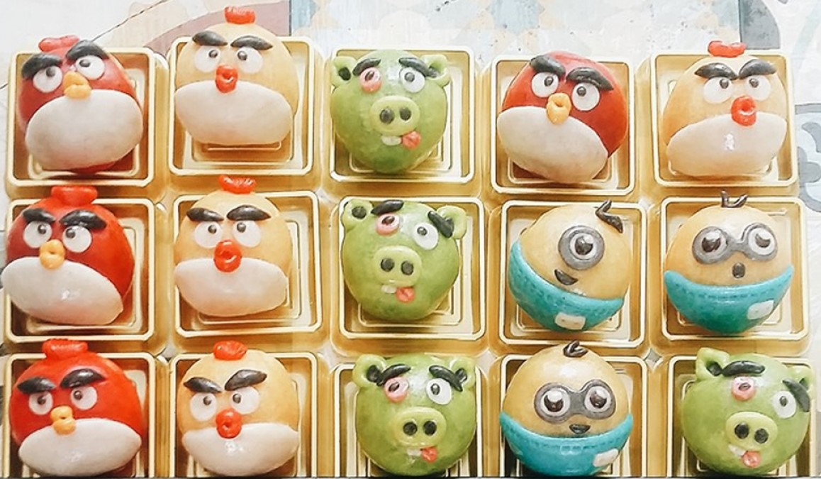 Bánh trung thu mini tạo hình ngộ nghĩnh đắt hàng đến mức không có mà bán-2