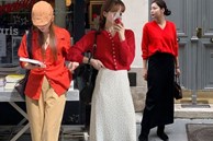 9 cách mặc trang phục màu đỏ sang trọng, không bị 'sến'