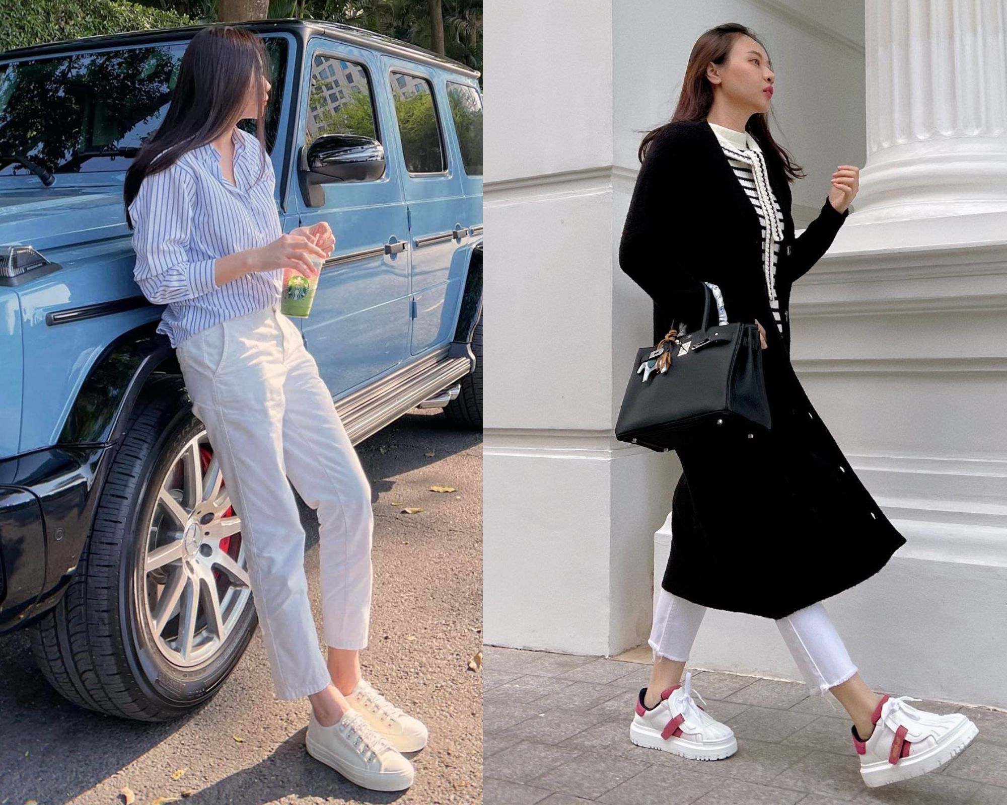 Thường xuyên đi giày bệt, Đàm Thu Trang mặc gì để tôn dáng?-5