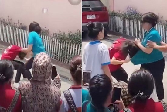 Vụ nữ sinh Nghệ An đánh bạn, lớn tiếng khi có người can: Hai nhóm từng xô xát