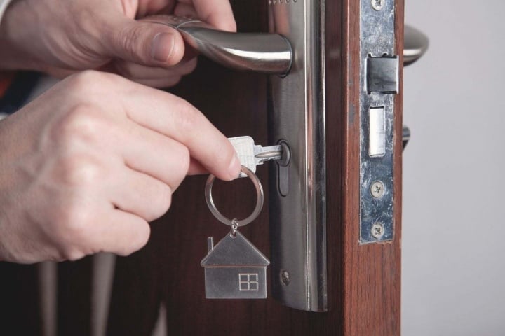 Why should you insert the key into the lock before going to sleep? -1