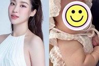 Sau 2 tháng sinh con, Hoa hậu Đỗ Mỹ Linh lần đầu công khai cận gương mặt ái nữ