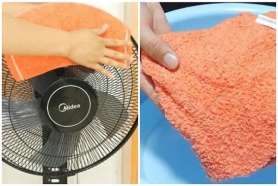 Đắp khăn ướt lên quạt có tác dụng gì?