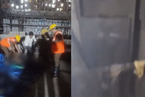 Thang máy phát nổ khi một phụ nữ cố chặn cửa bằng khung sắt-2