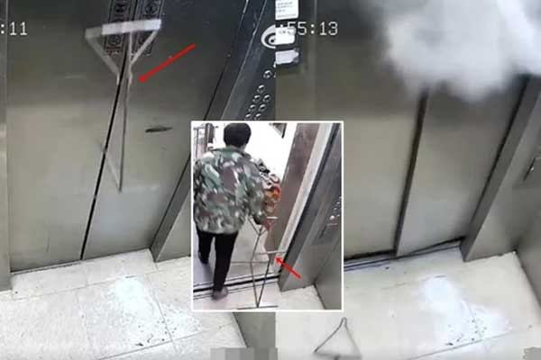 Clip: Mắc kẹt trong thang máy, bé gái hoảng loạn kêu cứu-1