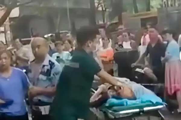 Bị cấm dắt chó đi dạo, bà thím rút dao đuổi chém cảnh sát-2