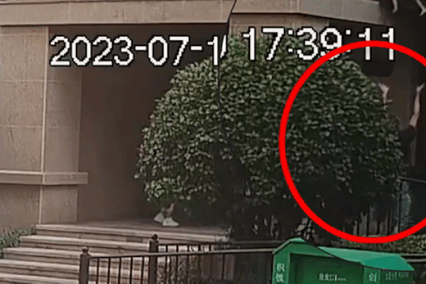 Clip: Người đàn ông dùng tay không bắt gọn bé trai rơi khỏi tầng 3