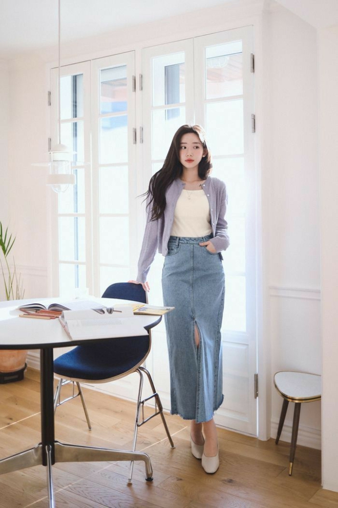 5 kiểu áo rất hợp để phối cùng chân váy dài-1