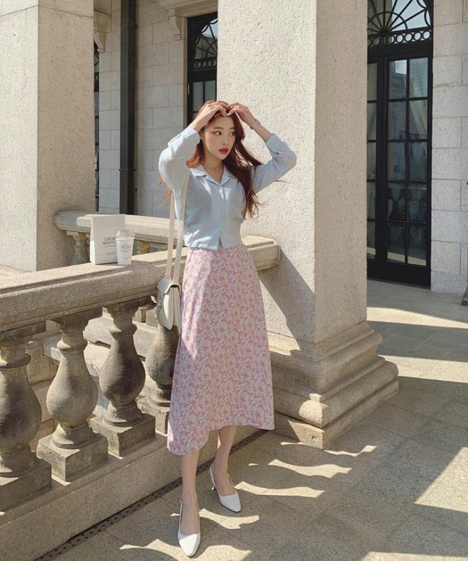 5 kiểu áo rất hợp để phối cùng chân váy dài-2