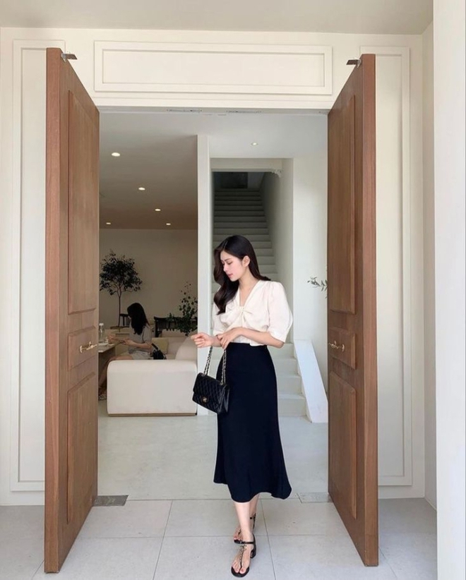 5 kiểu áo rất hợp để phối cùng chân váy dài-8