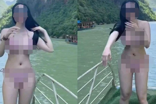 Hà Giang cấm mặc bikini trên tàu, thuyền du lịch sông Nho Quế-1
