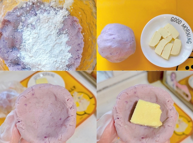 Cách cực dễ làm bánh trung thu khoai môn dẻo thơm mềm mịn-2