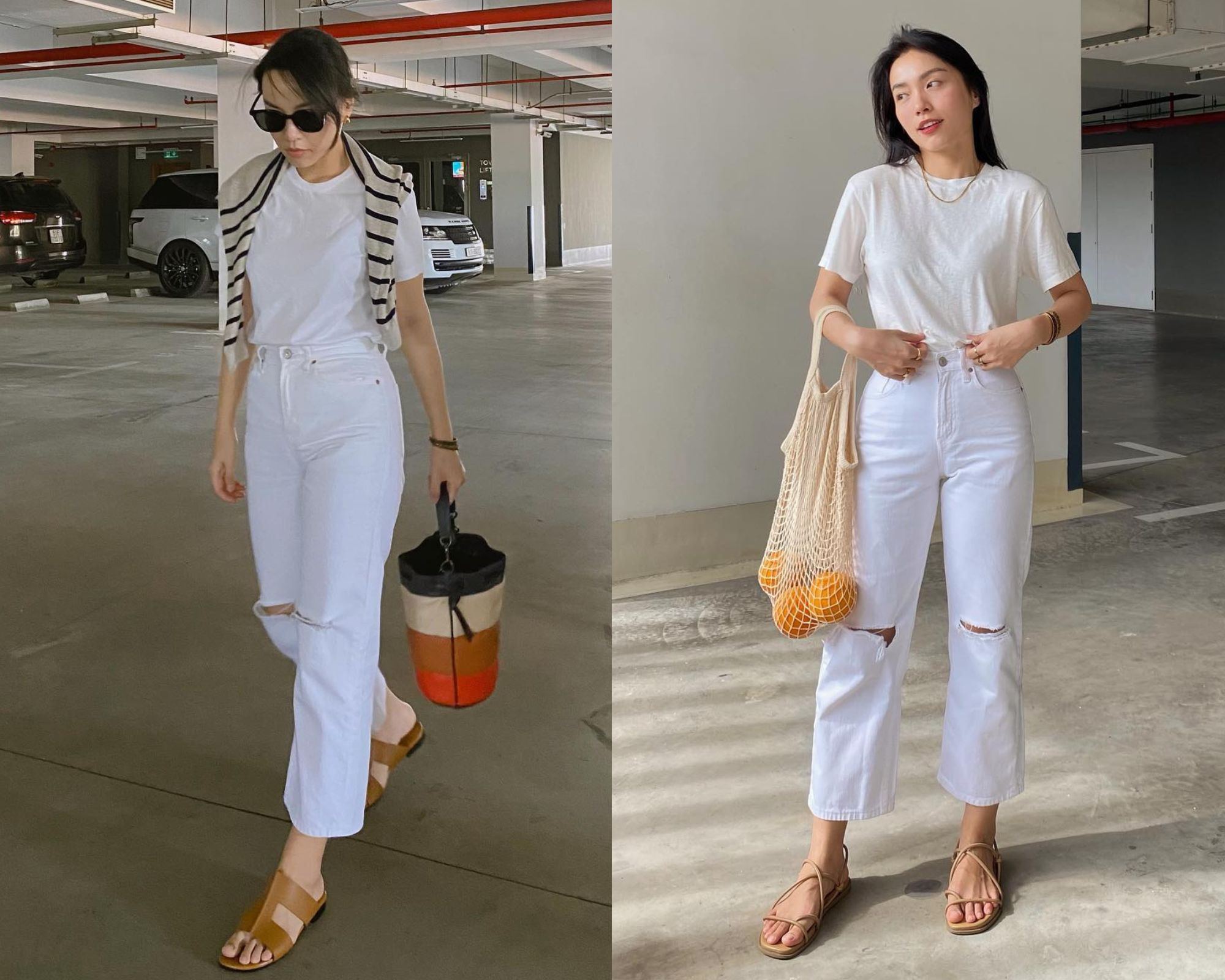 Cao chưa đến 1m60, Hà Trúc thường diện 4 kiểu quần dài tôn dáng-2