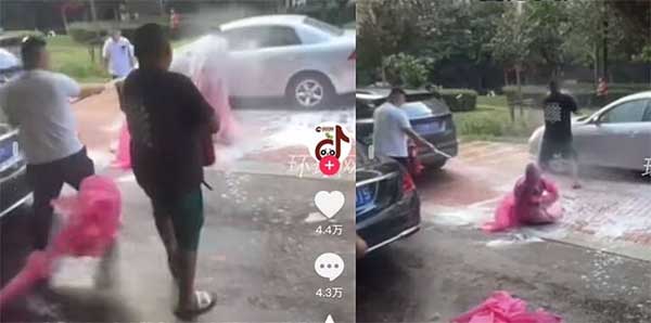 Xịt bình cứu hỏa khiến phù dâu ngã lăn ra đất, trò đùa đám cưới gây phẫn nộ-1