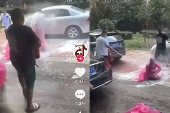 Xịt bình cứu hỏa khiến phù dâu ngã lăn ra đất, trò đùa đám cưới gây phẫn nộ