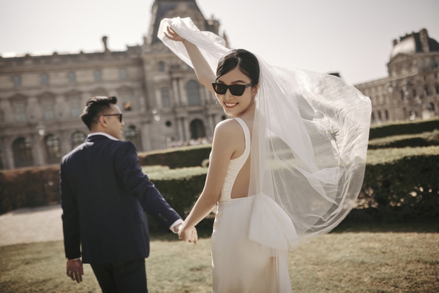 Á hậu Phương Anh tung trọn bộ ảnh cưới xịn xò tại Pháp, tố chồng tiến sĩ nói dối 1 chuyện lúc cưa cẩm-8