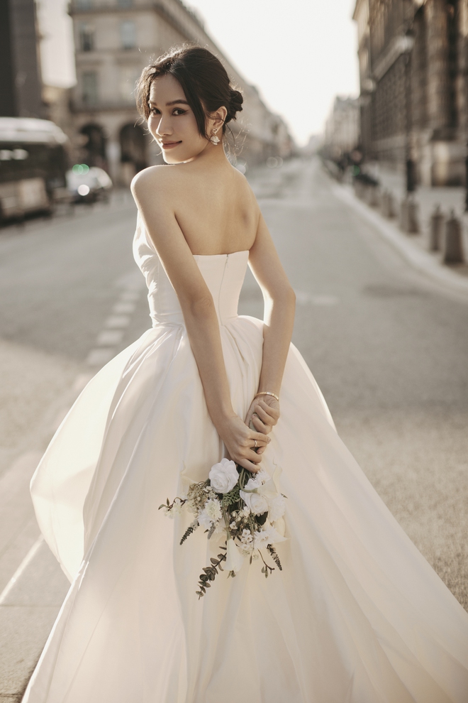 Á hậu Phương Anh tung trọn bộ ảnh cưới xịn xò tại Pháp, tố chồng tiến sĩ nói dối 1 chuyện lúc cưa cẩm-11