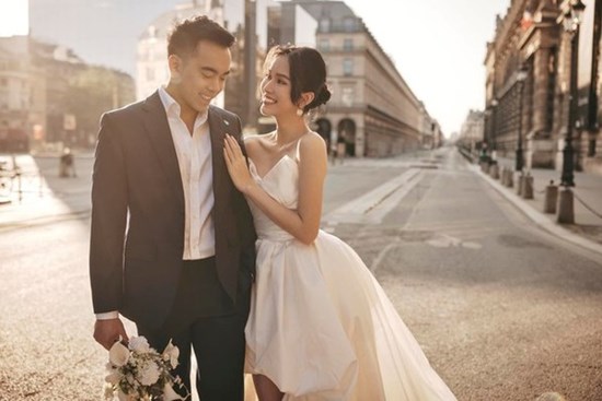 Á hậu Phương Anh tung trọn bộ ảnh cưới xịn xò tại Pháp, 