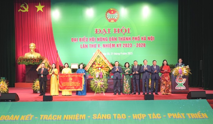 Đại hội đại biểu Hội Nông dân thành phố Hà Nội, lần thứ X: Đoàn kết - Trách nhiệm - Sáng tạo - Hợp tác - Phát triển”-4