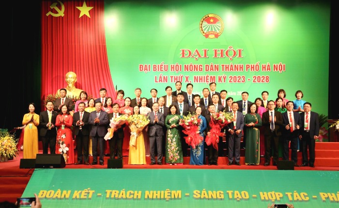 Đại hội đại biểu Hội Nông dân thành phố Hà Nội, lần thứ X: Đoàn kết - Trách nhiệm - Sáng tạo - Hợp tác - Phát triển”-7