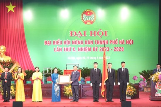 Đại hội đại biểu Hội Nông dân thành phố Hà Nội, lần thứ X: “Đoàn kết - Trách nhiệm - Sáng tạo - Hợp tác - Phát triển”