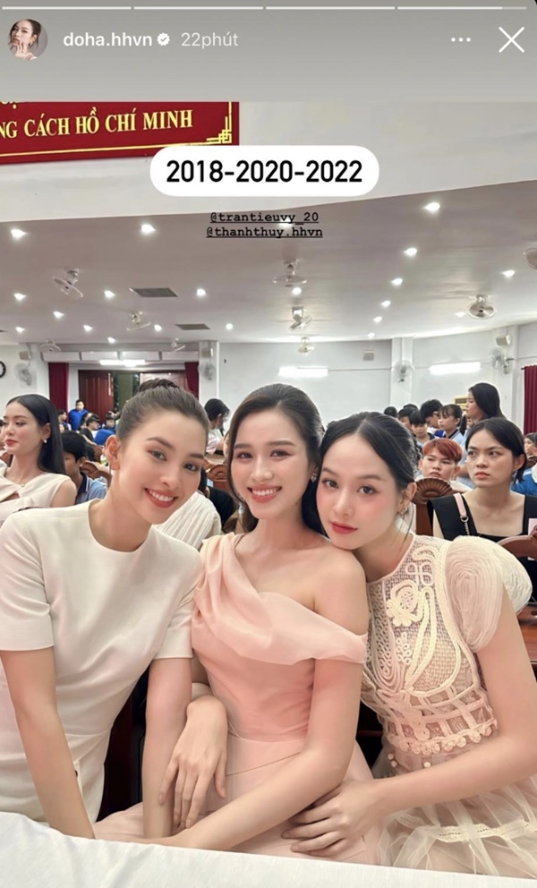 Khoảnh khắc 3 nàng Hoa hậu Việt Nam chung khung hình, nhan sắc ra sao?-1