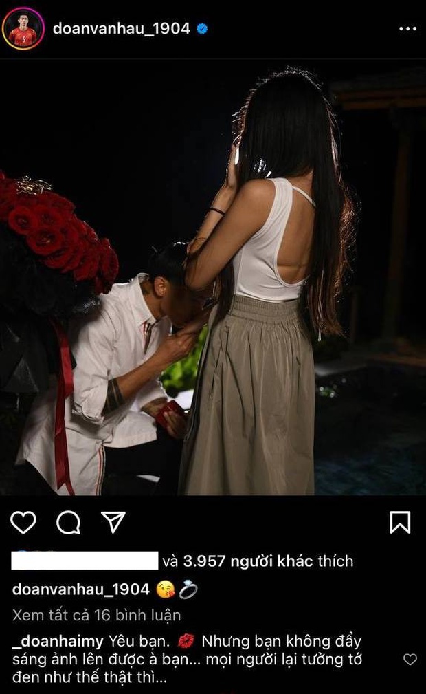 Vừa cầu hôn, Đoàn Văn Hậu gia nhập hội cá con, vợ sắp cưới nói một câu biết ngay ai là nóc nhà-2