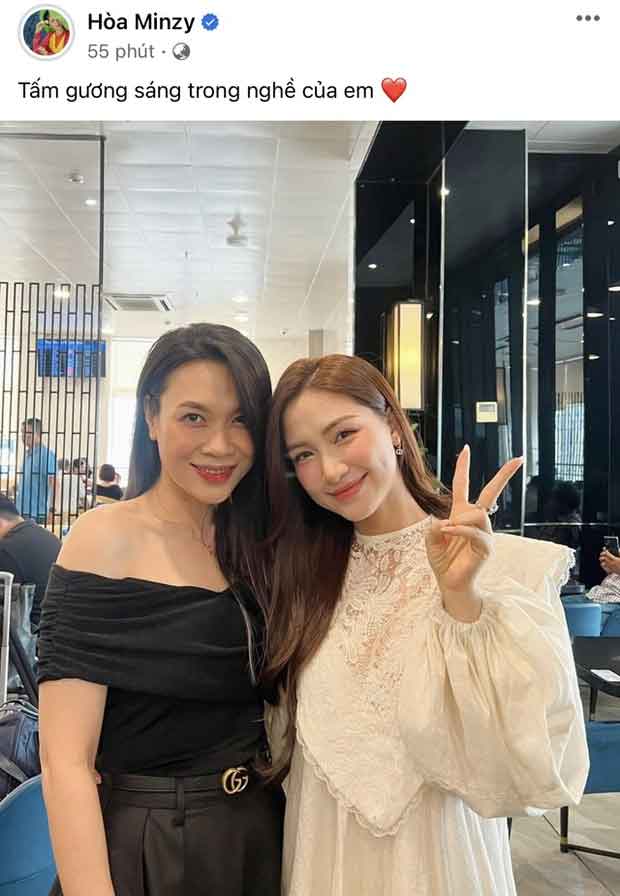 Vướng tranh cãi đăng tải bức hình dìm đàn chị Mỹ Tâm, Hoà Minzy phải gấp rút lên tiếng đính chính-1
