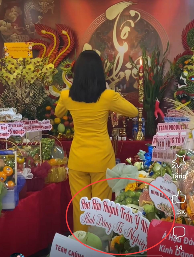 Sau 2 tháng ở ẩn, Hoa hậu Ý Nhi có động thái đầu tiên trong ngày giỗ Tổ sân khấu-1