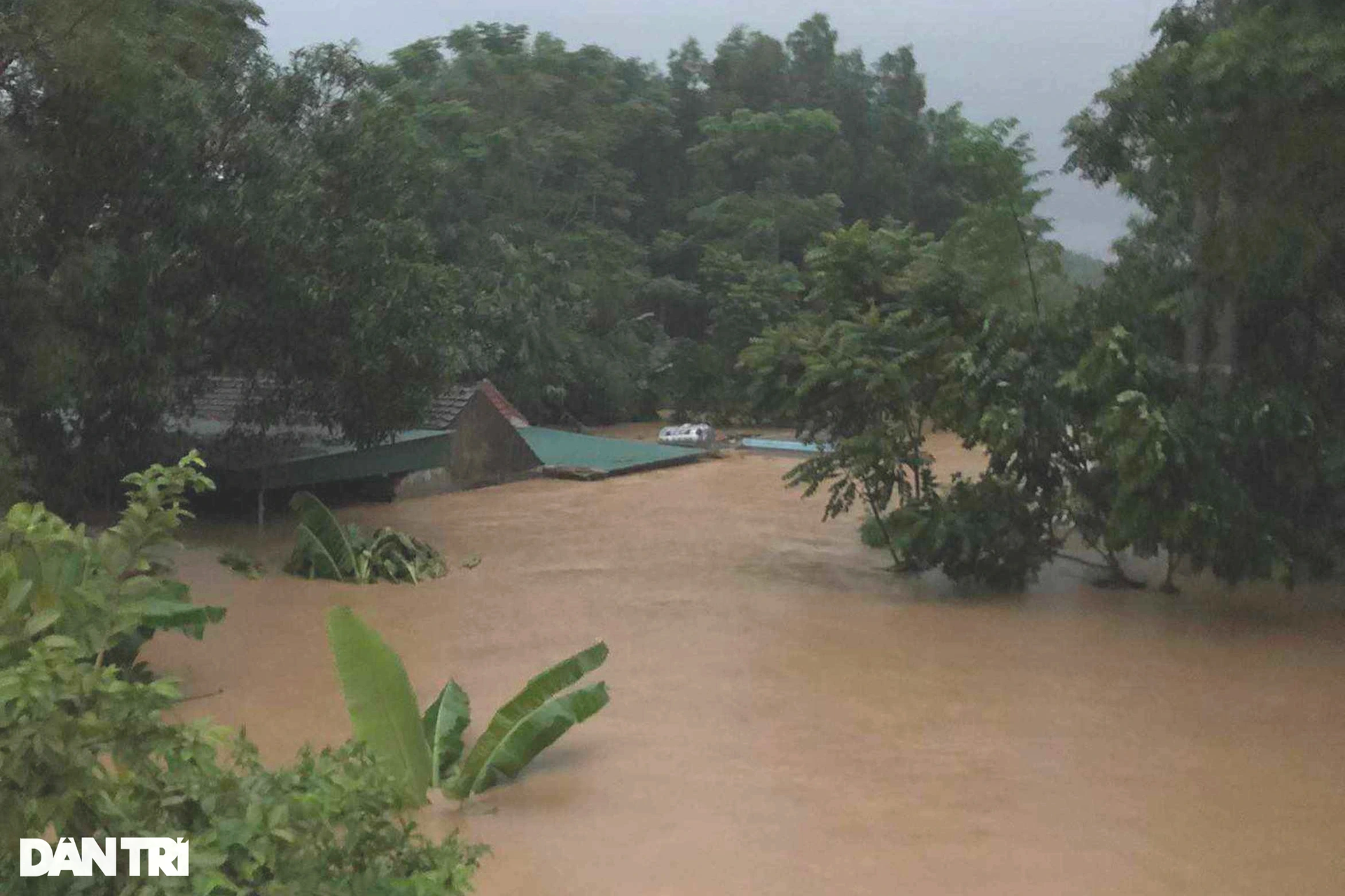 Nước dâng ngập tận nóc nhà, dân đóng bè đi sơ tán-5