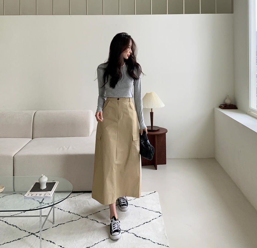 10 cách mặc áo thun dài tay chuẩn thanh lịch tới công sở-10