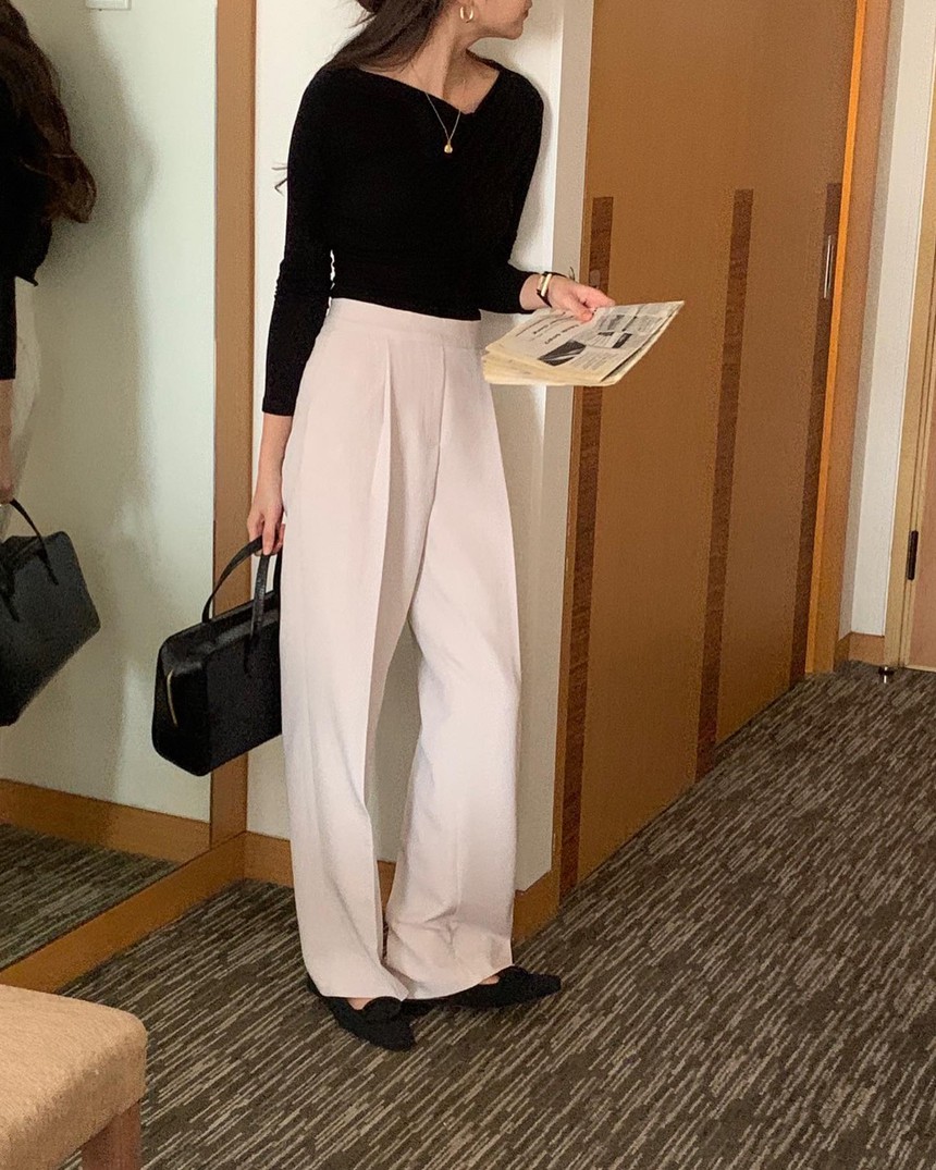 10 cách mặc áo thun dài tay chuẩn thanh lịch tới công sở-2