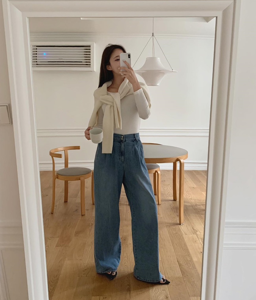 10 cách mặc áo thun dài tay chuẩn thanh lịch tới công sở-3