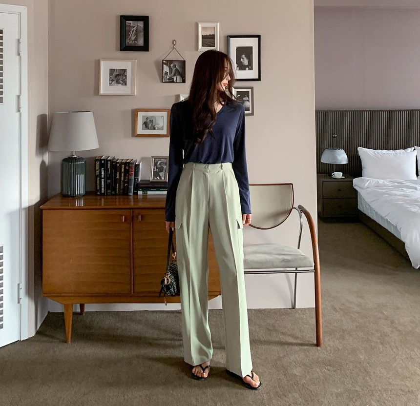 10 cách mặc áo thun dài tay chuẩn thanh lịch tới công sở-7