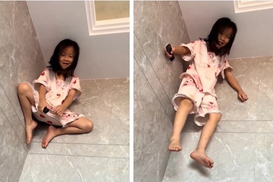 Lén xem camera, mẹ bàng hoàng phát hiện con gái có khả năng như người nhện