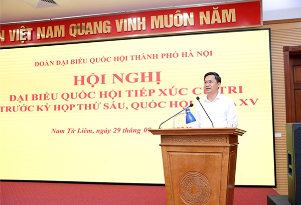 Chủ tịch HĐND Thành phố Nguyễn Ngọc Tuấn tiếp xúc cử tri các quận: Cầu Giấy, Nam Từ Liêm, Thanh Xuân-3