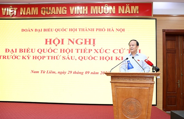 Chủ tịch HĐND Thành phố Nguyễn Ngọc Tuấn tiếp xúc cử tri các quận: Cầu Giấy, Nam Từ Liêm, Thanh Xuân-4